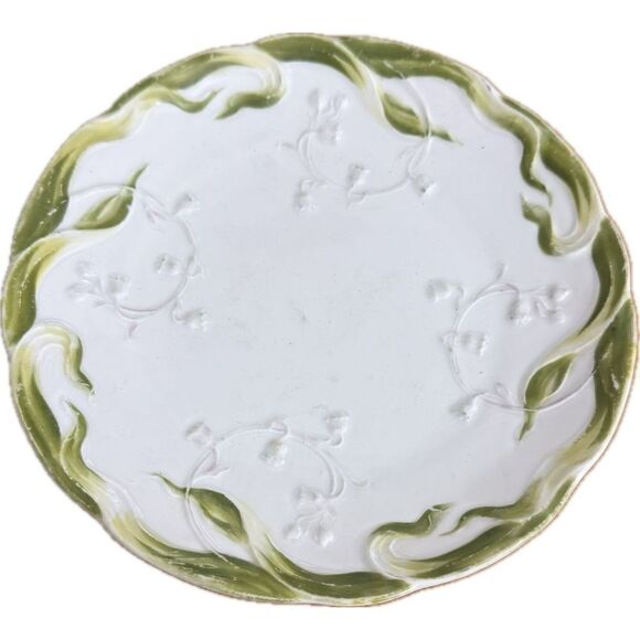 Vintage Weimar Porcelain Art Nouveau Lily of the Valley Plate - Picture 1 of 5